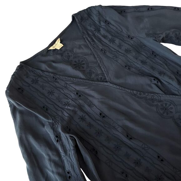 Aeropostale Blue Wrap Blouse - Picture 8 of 8